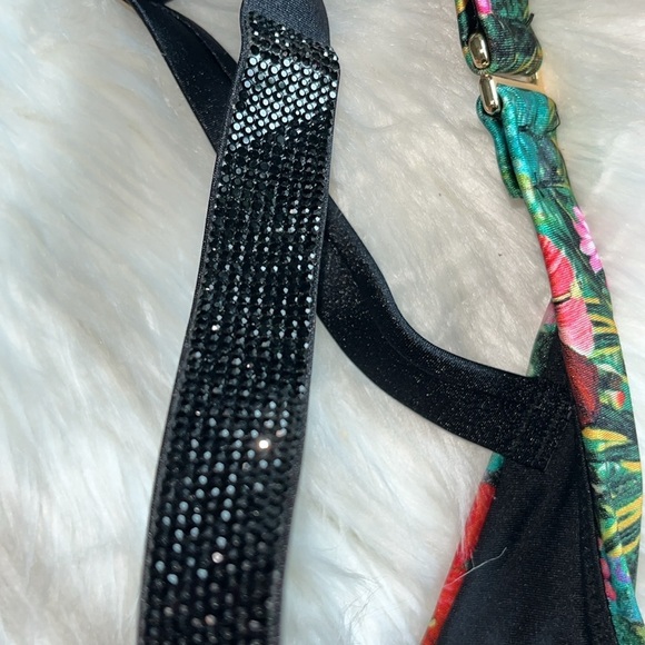 NWOT Victoria’s Secret Bombshell Bikini Brazilian Tropical Top 34DD Bottoms L - Picture 5 of 12